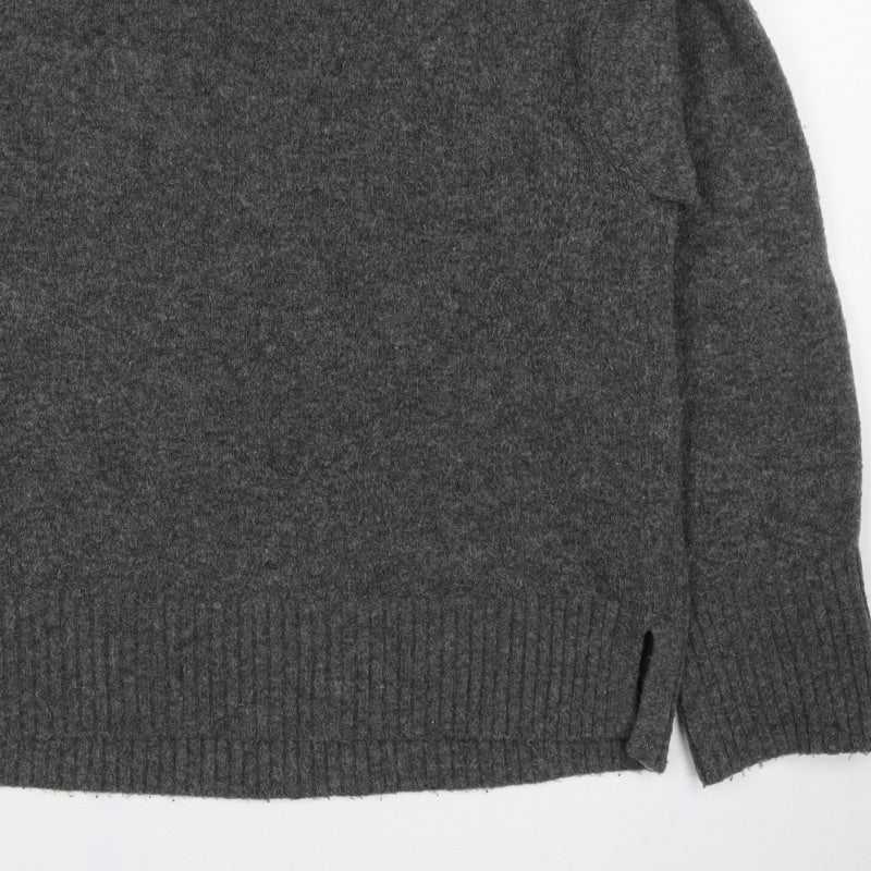 UNIQLO Women’s Grey M Roll Neck Wool Blend Knit Pullover Jumper