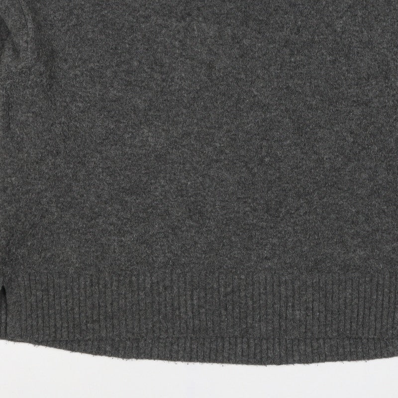 UNIQLO Women’s Grey M Roll Neck Wool Blend Knit Pullover Jumper
