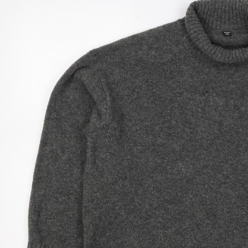 UNIQLO Women’s Grey M Roll Neck Wool Blend Knit Pullover Jumper
