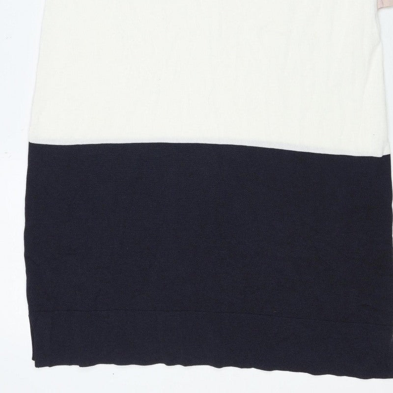 Phase Eight Women Multicoloured UK 8 Colourblock Sheath Knit Dress