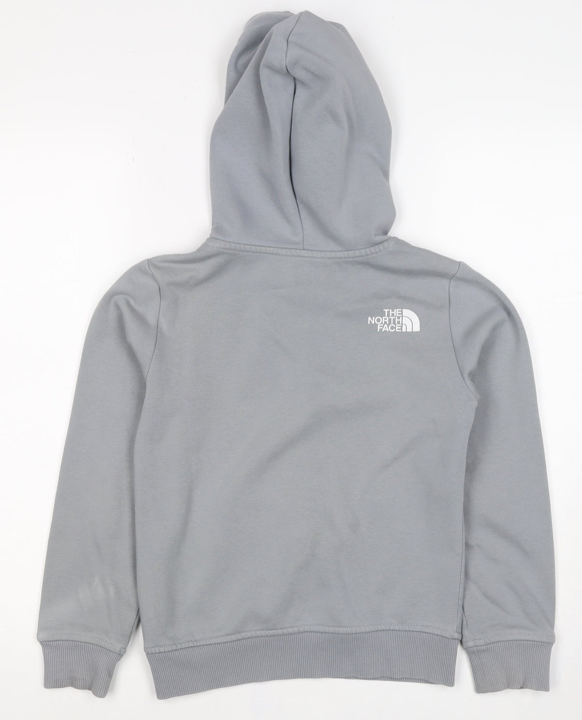 The North Face Boys Grey Logo Pullover Hoodie Age 10 Years