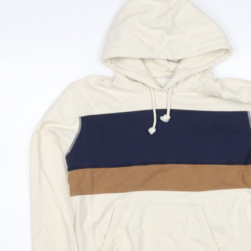 M&S Men’s Multicoloured M Pullover Hooded Cotton Blend Hoodie