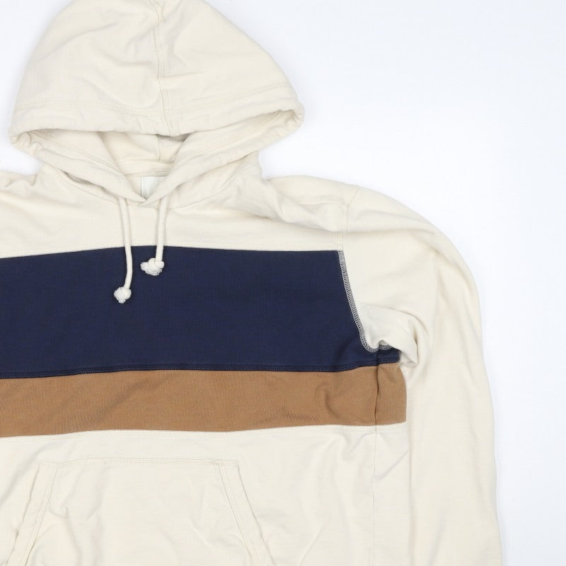 M&S Men’s Multicoloured M Pullover Hooded Cotton Blend Hoodie
