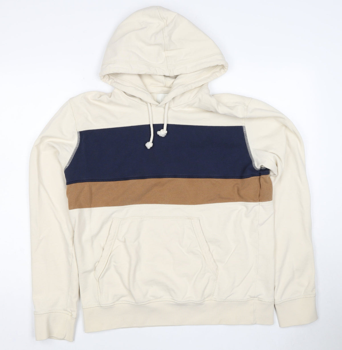 M&S Men’s Multicoloured M Pullover Hooded Cotton Blend Hoodie
