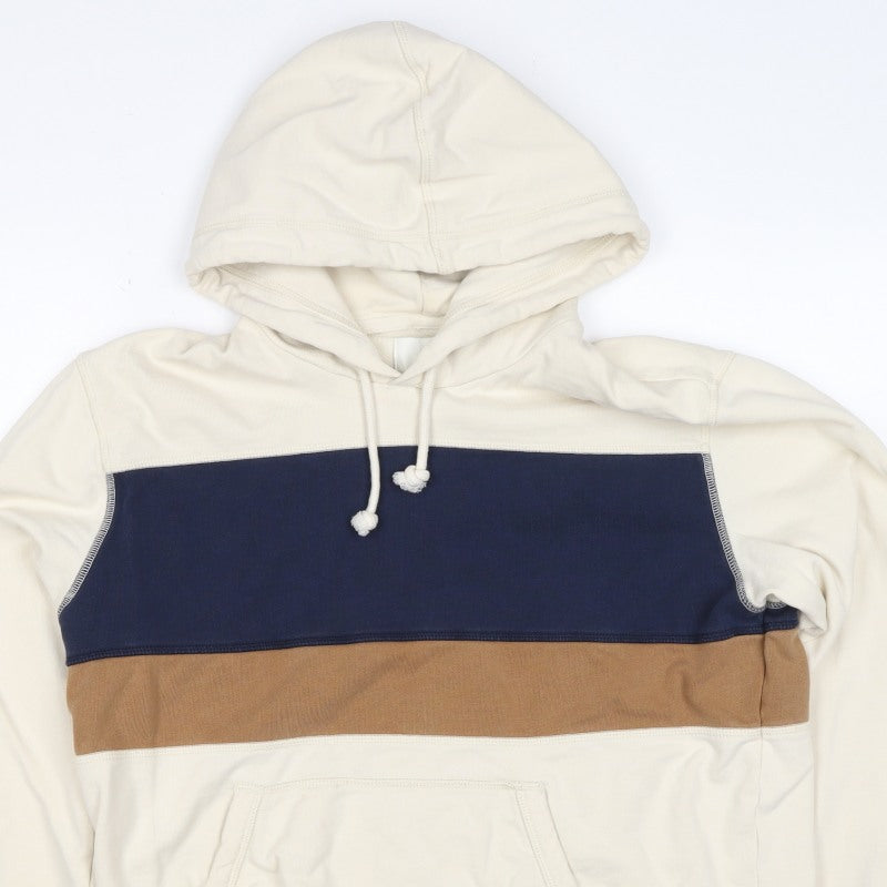 M&S Men’s Multicoloured M Pullover Hooded Cotton Blend Hoodie
