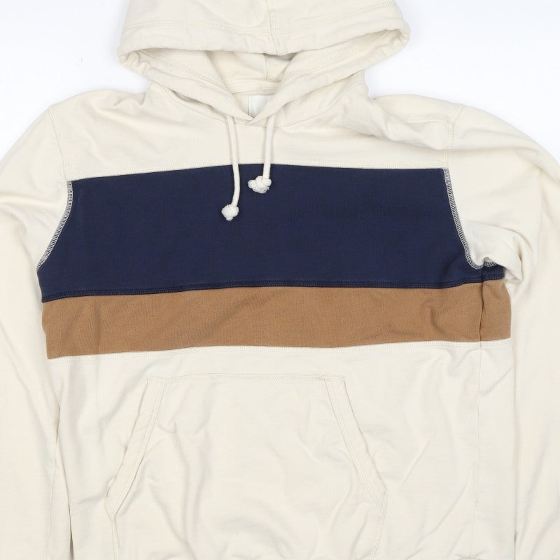 M&S Men’s Multicoloured M Pullover Hooded Cotton Blend Hoodie