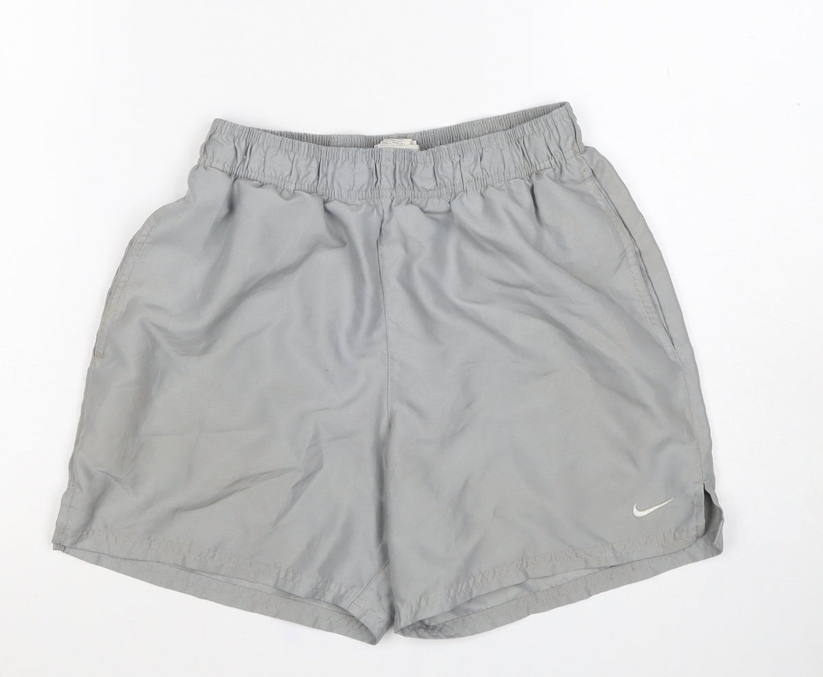 Nike Women’s Grey S Athletic Running Shorts Elastic Waist Pockets
