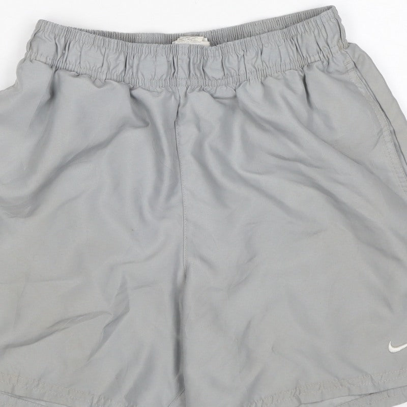 Nike Women’s Grey S Athletic Running Shorts Elastic Waist Pockets