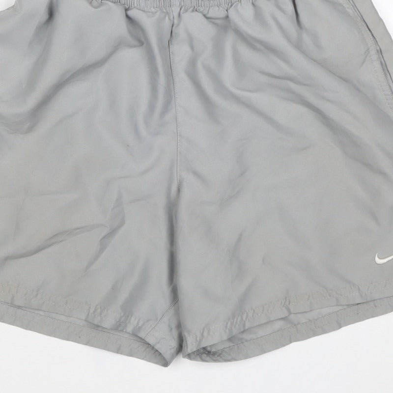 Nike Women’s Grey S Athletic Running Shorts Elastic Waist Pockets