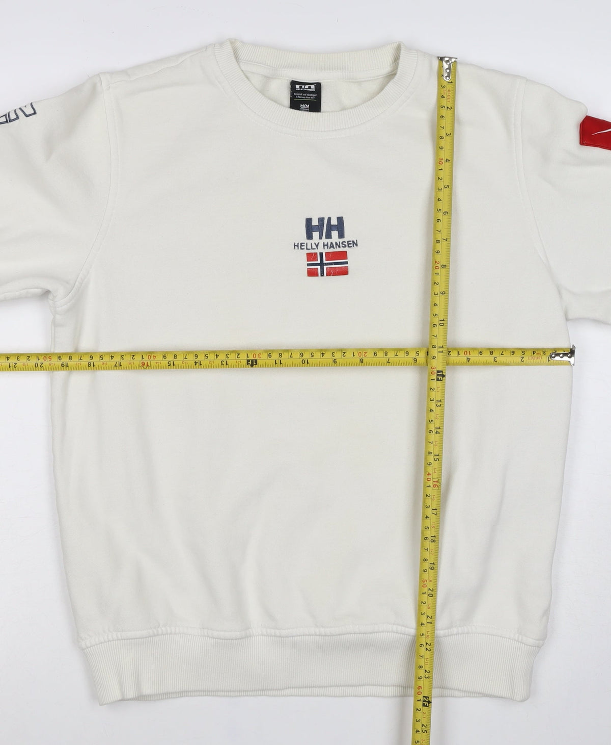 Helly Hansen Men's Ivory M Crew Neck Flag Logo Sweatshirt