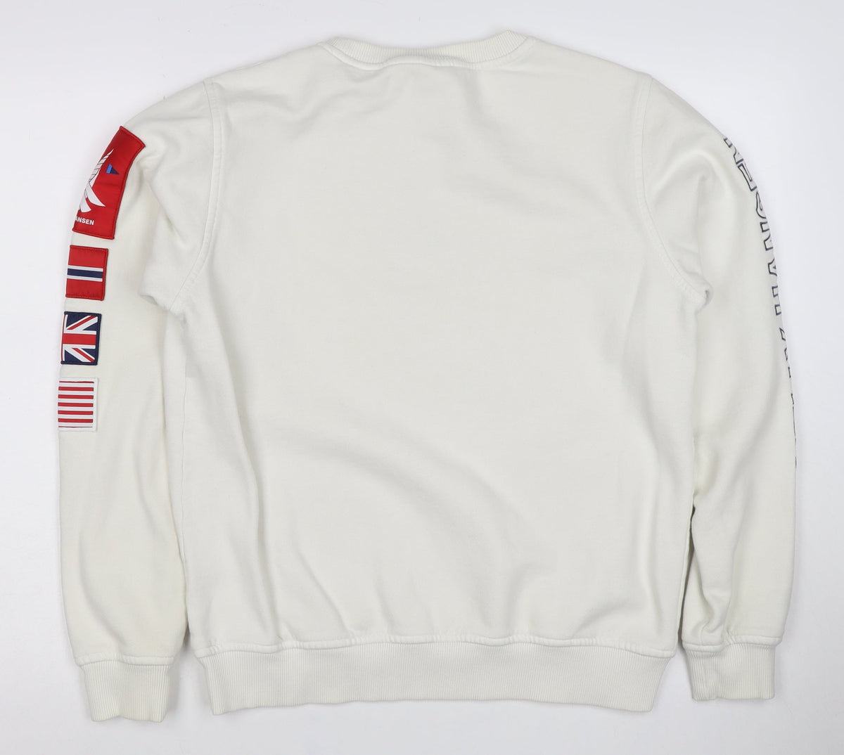 Helly Hansen Men's Ivory M Crew Neck Flag Logo Sweatshirt
