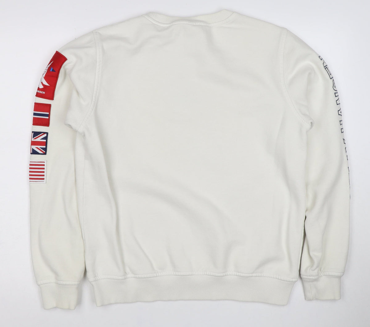 Helly Hansen Men's Ivory M Crew Neck Flag Logo Sweatshirt