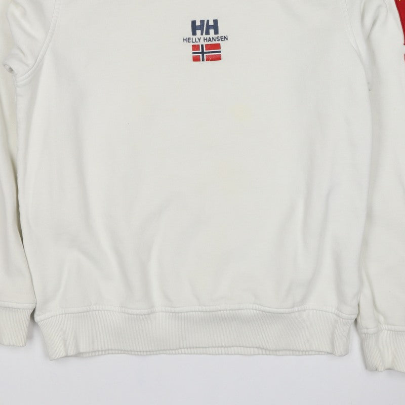 Helly Hansen Men's Ivory M Crew Neck Flag Logo Sweatshirt