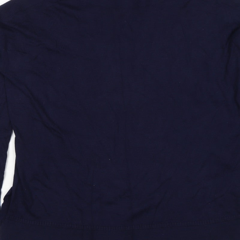Joules Women’s Blue UK 14 Crew Neck Logo Knit Pullover Jumper