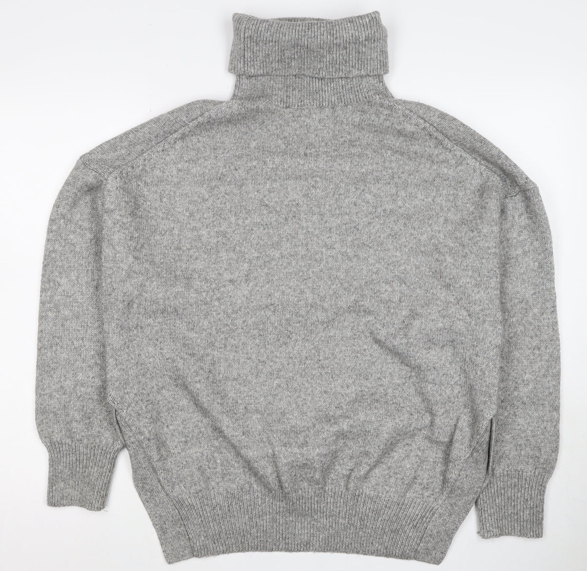 Chicwish Women Grey S Roll Neck Knit Pullover Jumper
