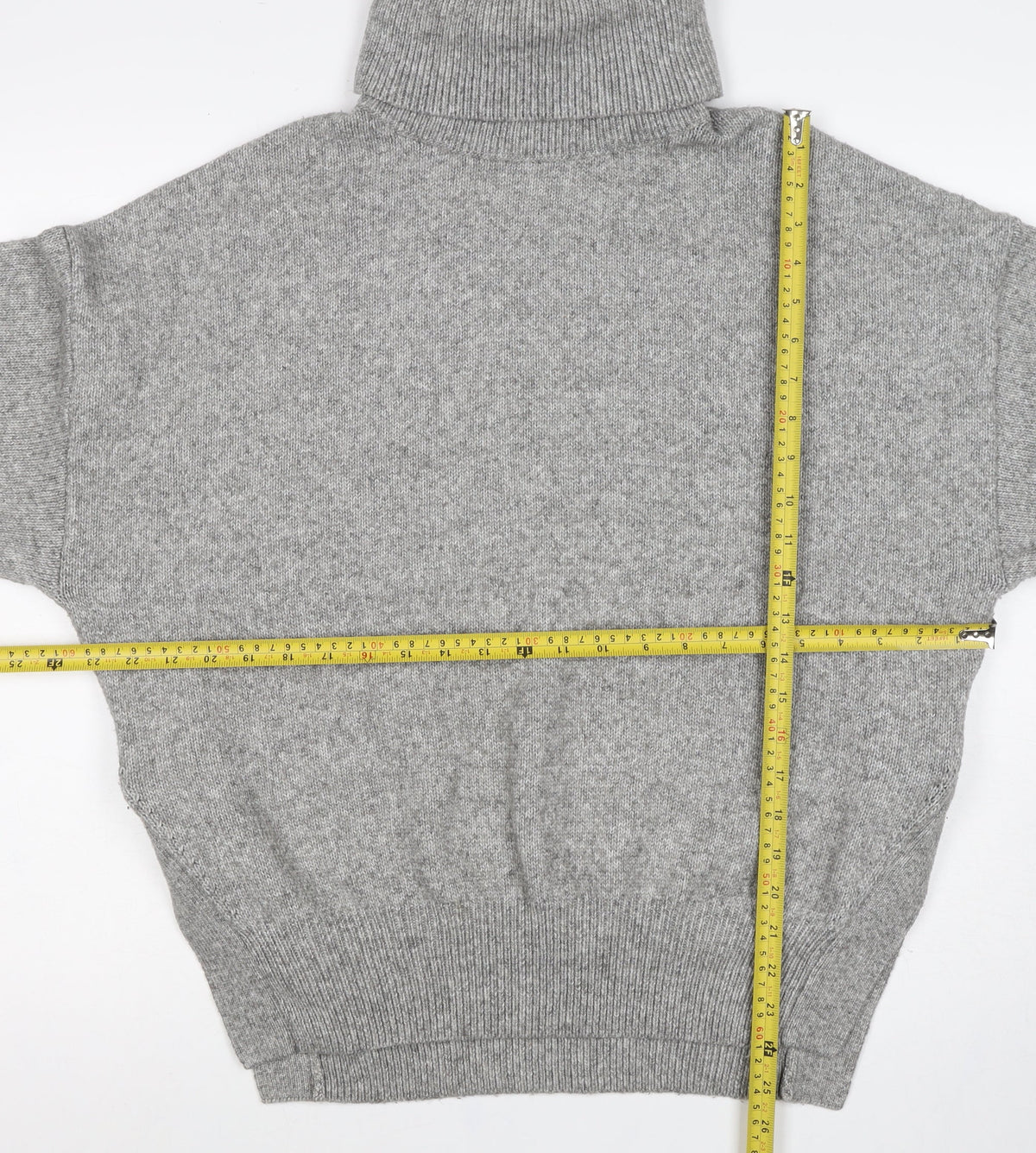 Chicwish Women Grey S Roll Neck Knit Pullover Jumper