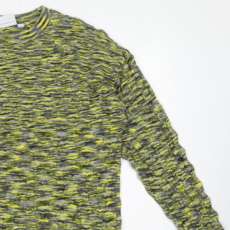 Ragged Jeans Men’s Multicoloured Striped Knit Crew Neck Jumper M