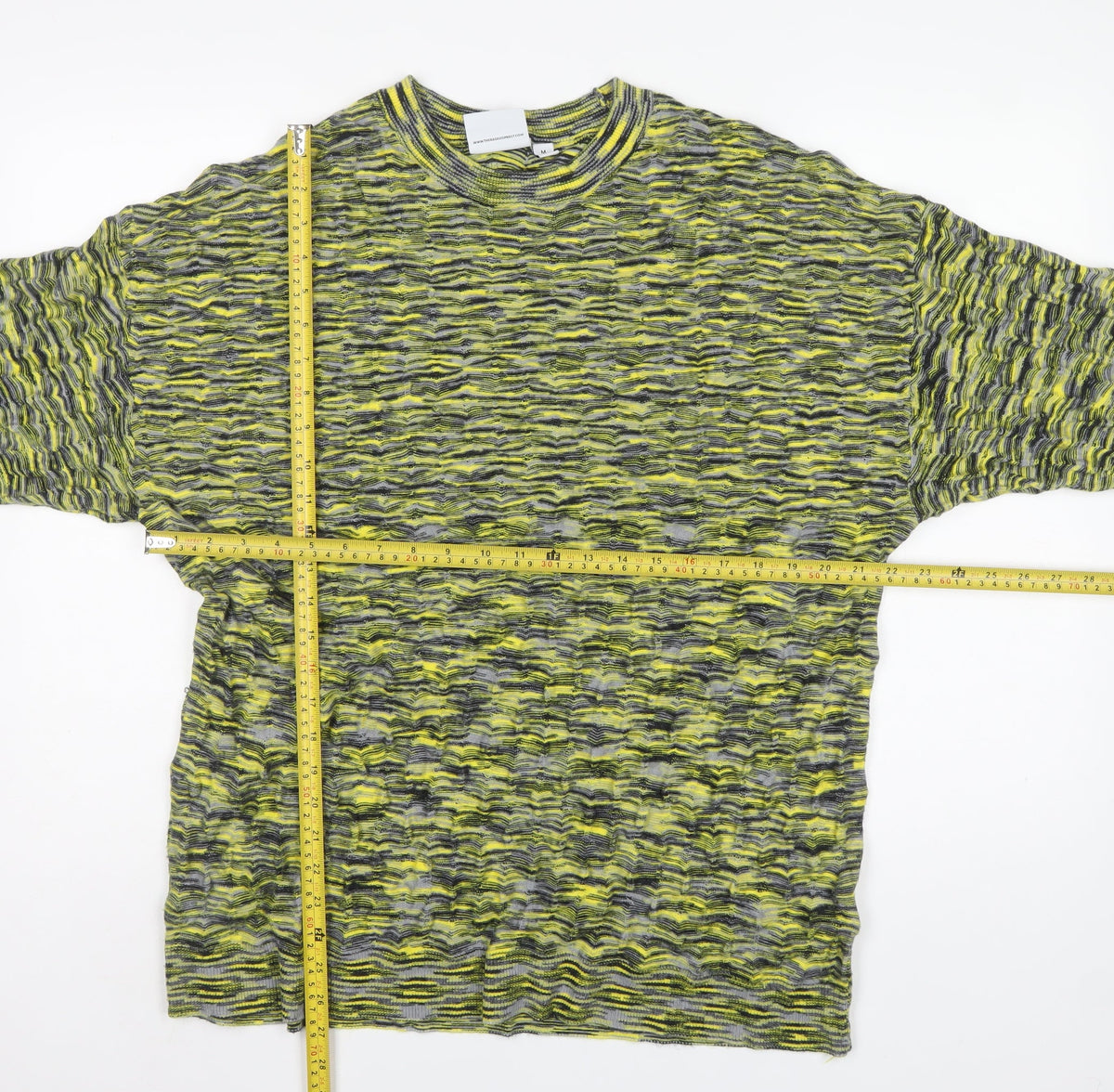 Ragged Jeans Men’s Multicoloured Striped Knit Crew Neck Jumper M