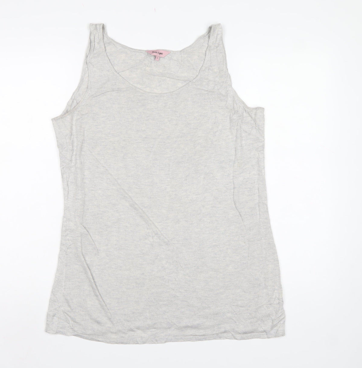 Phase Eight Women Grey L Sleeveless Scoop Neck Vest Jumper