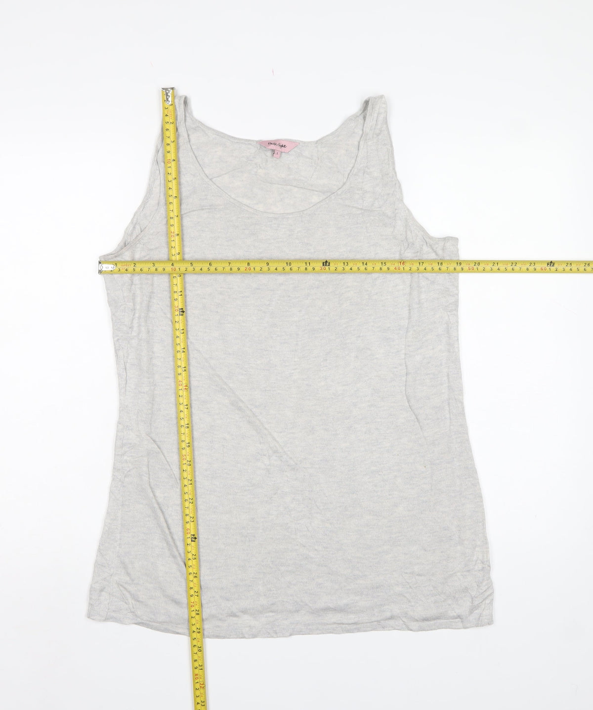 Phase Eight Women Grey L Sleeveless Scoop Neck Vest Jumper
