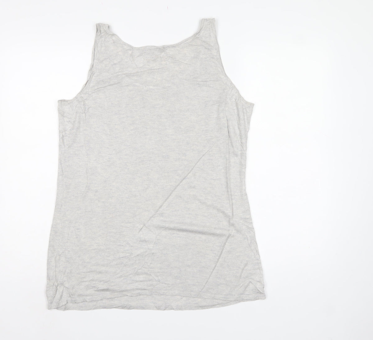 Phase Eight Women Grey L Sleeveless Scoop Neck Vest Jumper
