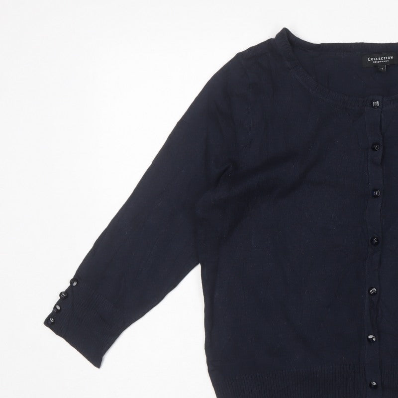 Collection Debenhams Women’s Navy Size 14 Button Raglan Knit Cardigan