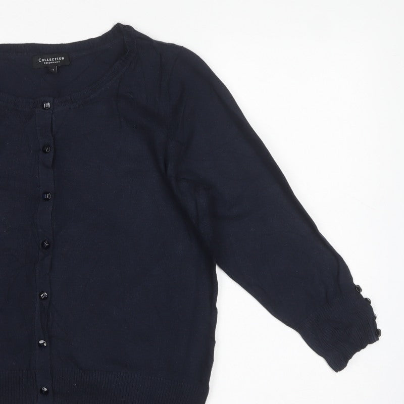 Collection Debenhams Women’s Navy Size 14 Button Raglan Knit Cardigan