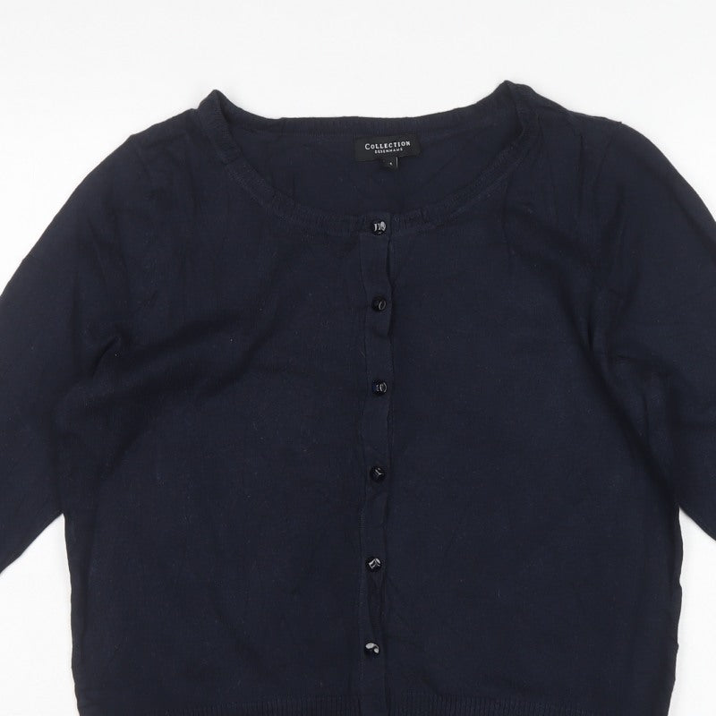 Collection Debenhams Women’s Navy Size 14 Button Raglan Knit Cardigan