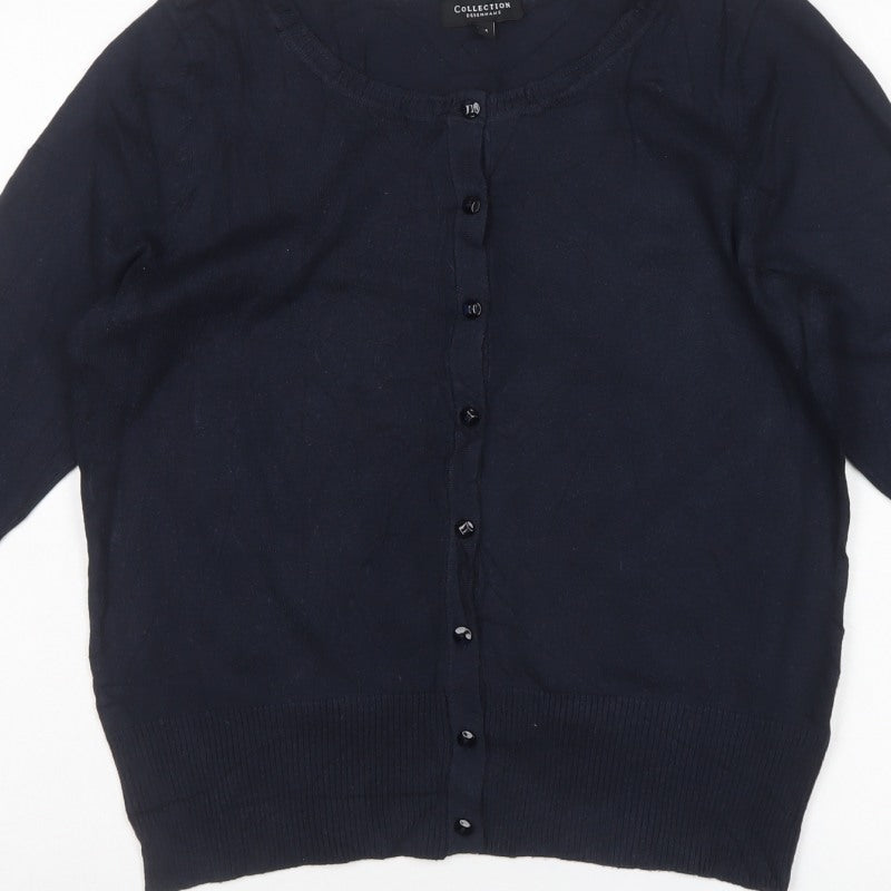 Collection Debenhams Women’s Navy Size 14 Button Raglan Knit Cardigan