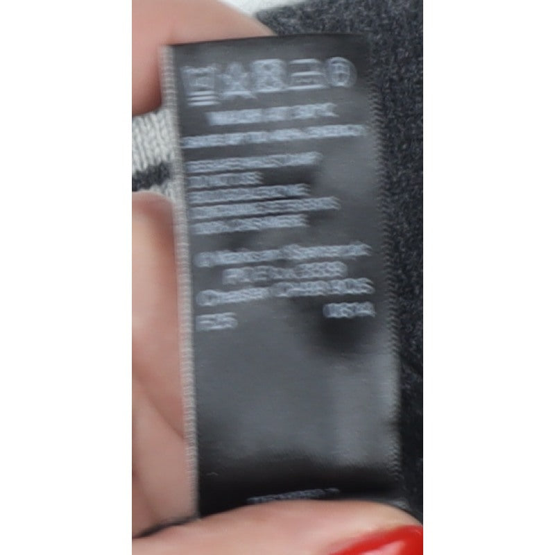 Marks & Spencer Women Grey Striped Roll Neck Knit Jumper UK 10