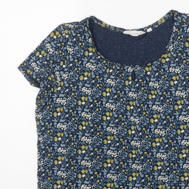 Seasalt Cornwall Women’s Blue Floral UK 16 Bamboo Viscose Blouse