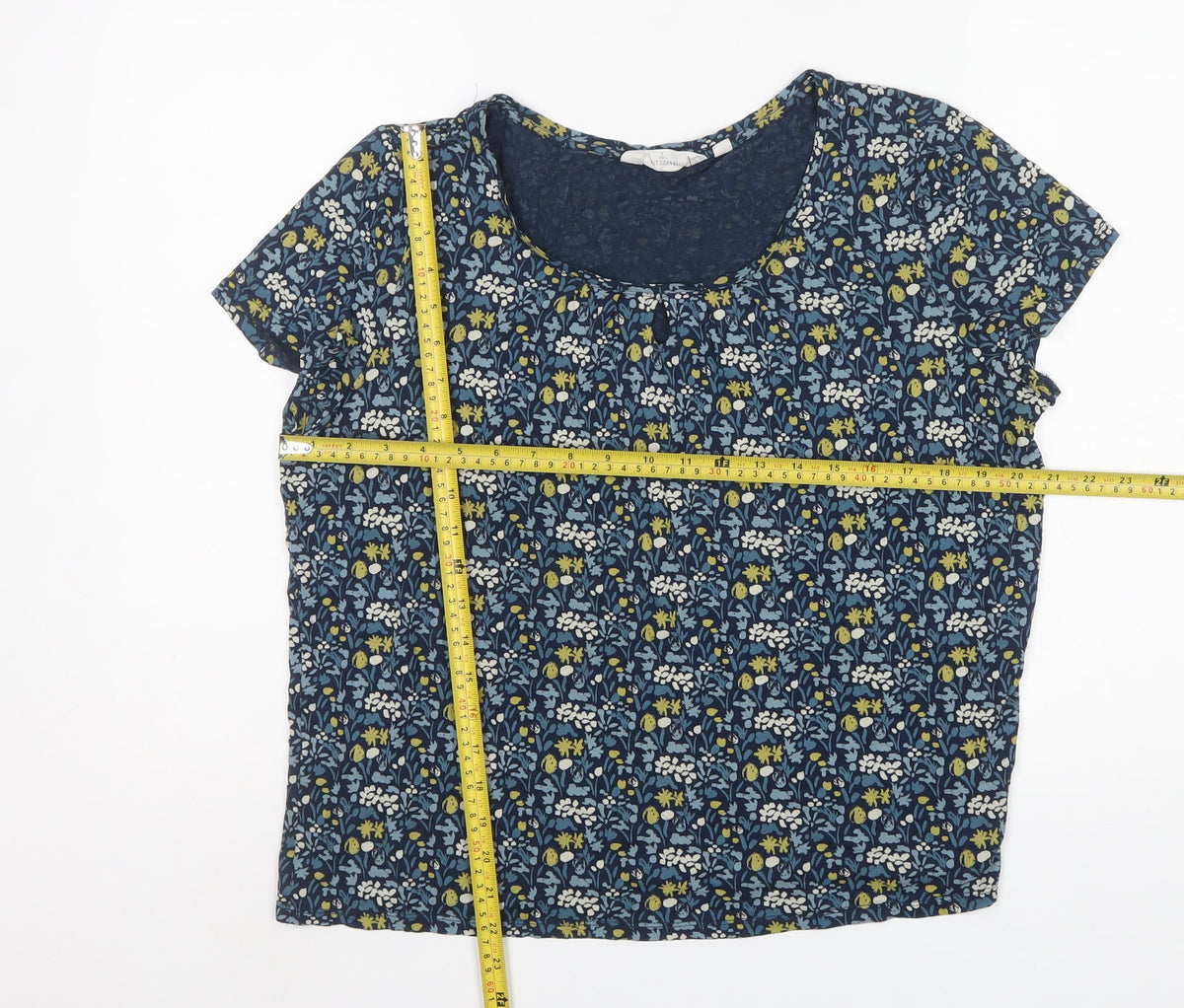 Seasalt Cornwall Women’s Blue Floral UK 16 Bamboo Viscose Blouse
