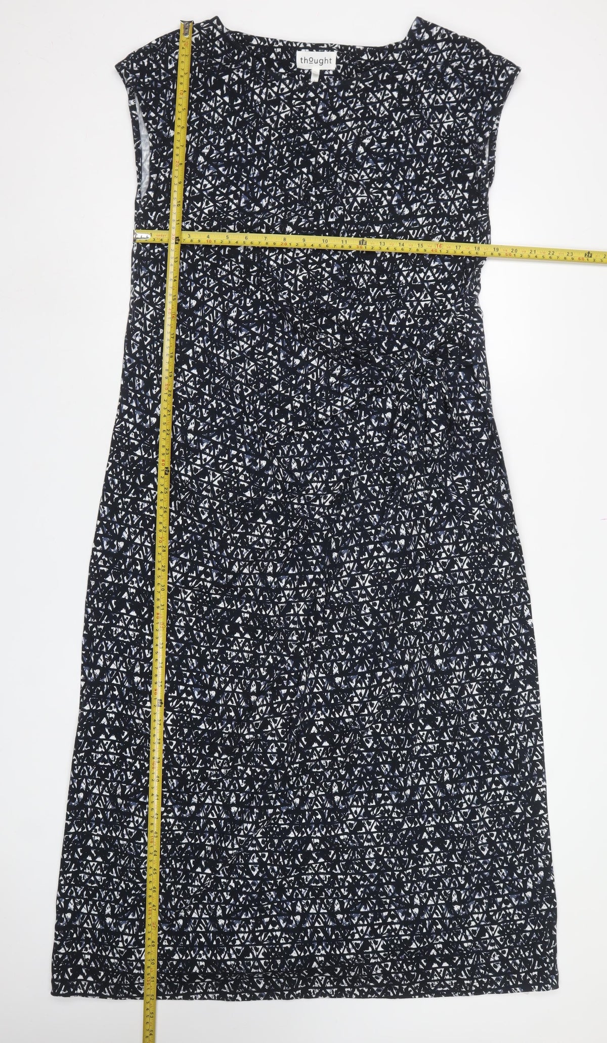 Thought Women’s Multicoloured Geometric A-Line Maxi Dress UK 16