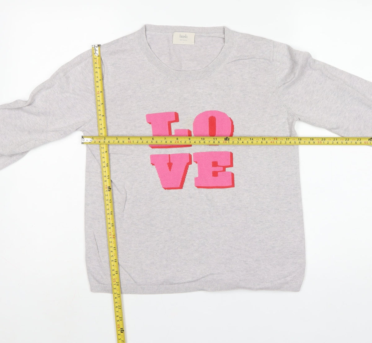 Hush Women Grey S Love Knit Pullover Jumper Cotton Modal