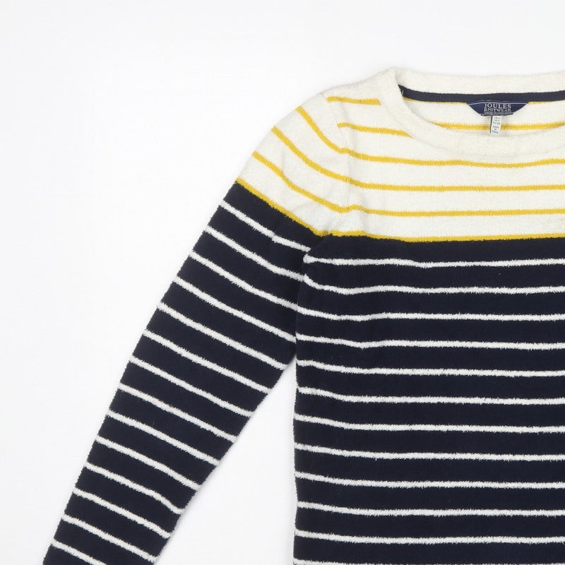 Joules Women’s Multicoloured UK 6 Striped Crew Neck Knit Pullover Jumper