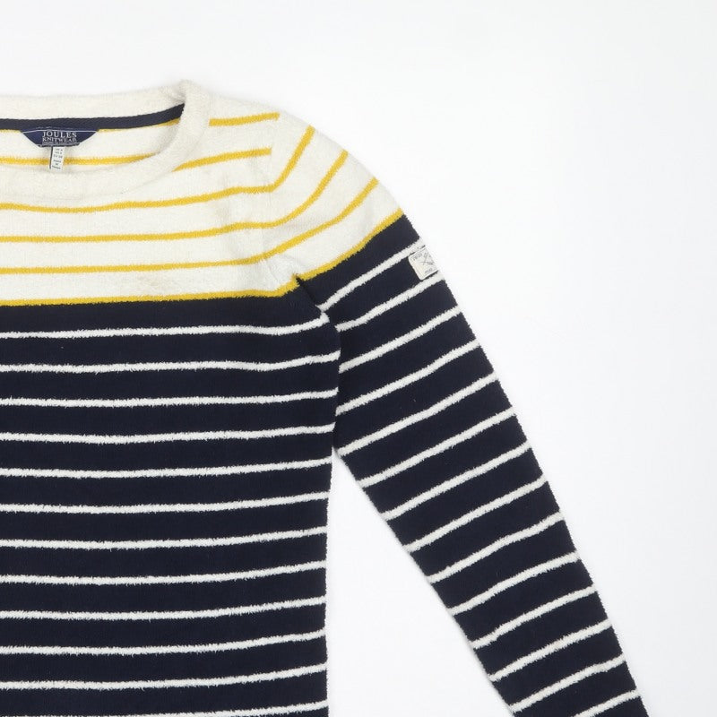 Joules Women’s Multicoloured UK 6 Striped Crew Neck Knit Pullover Jumper