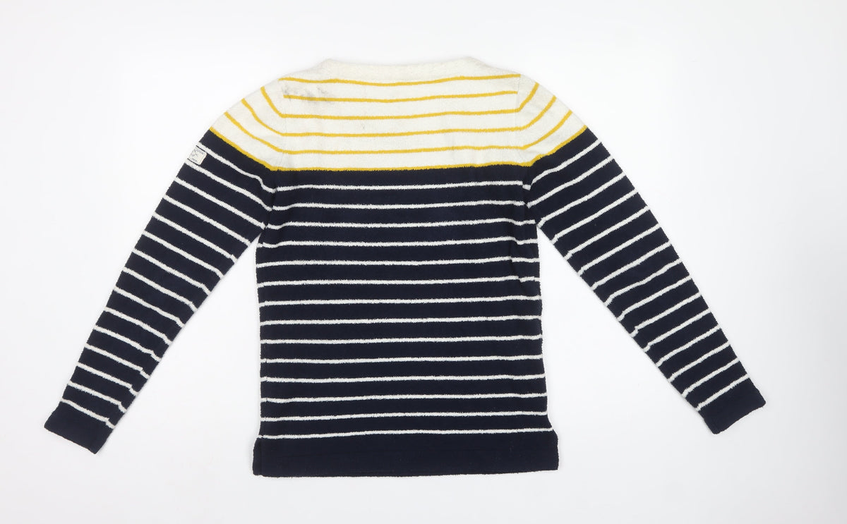 Joules Women’s Multicoloured UK 6 Striped Crew Neck Knit Pullover Jumper