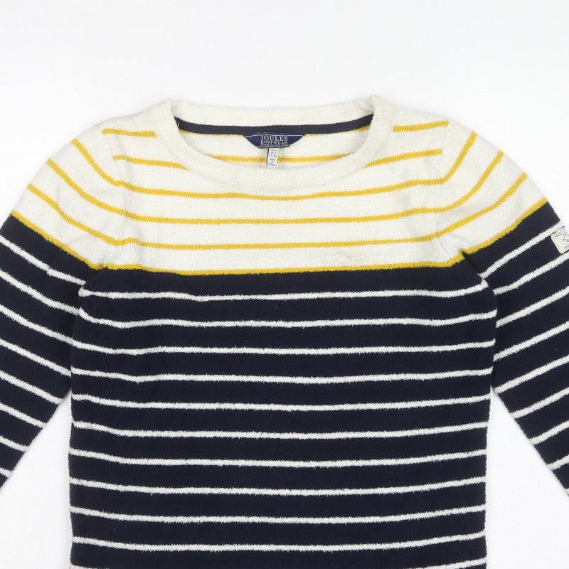 Joules Women’s Multicoloured UK 6 Striped Crew Neck Knit Pullover Jumper