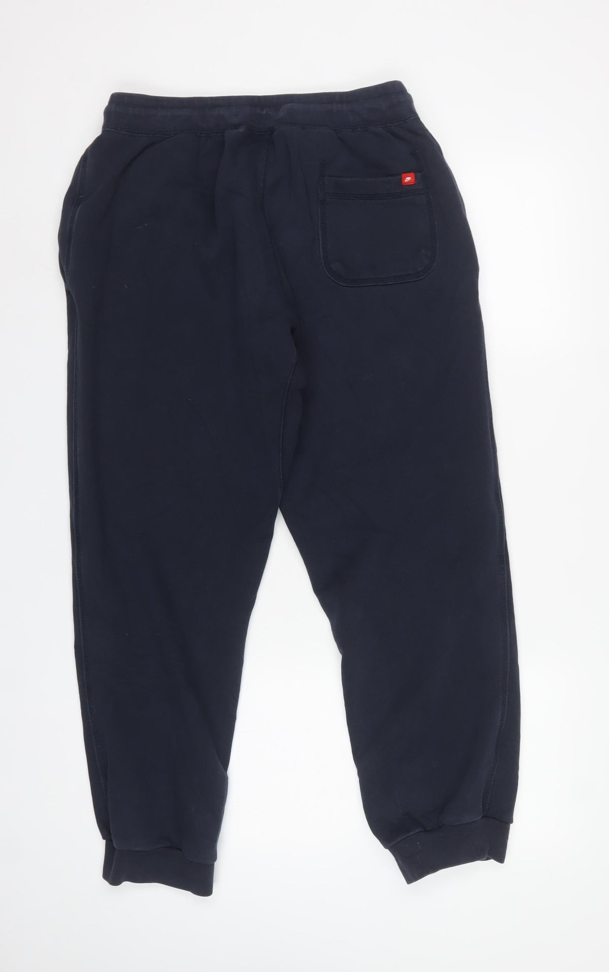 Nike Men’s Blue L Fleece Jogger Sweatpants Purple Logo Drawstring