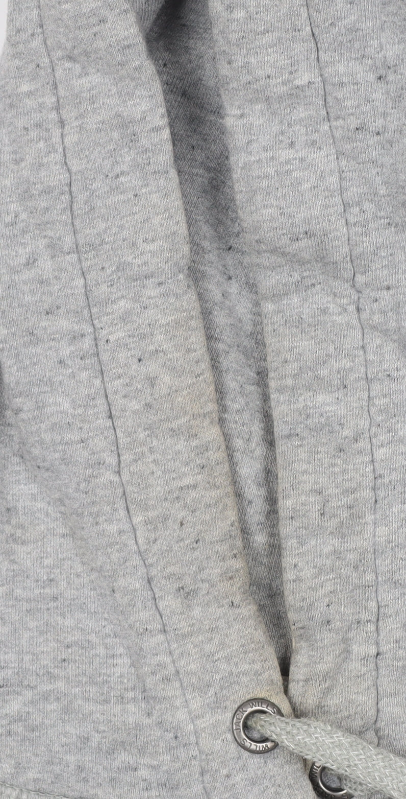 Jack Wills Women Grey White UK 10 Pullover Hoodie Logo Colourblock
