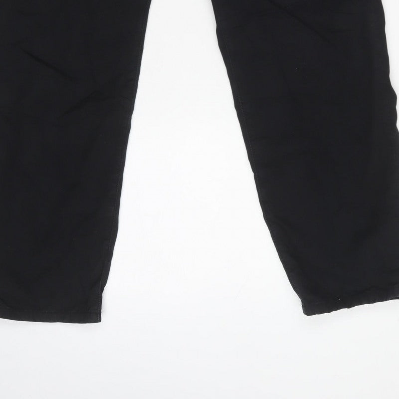 Des Petits Hauts Women Black Size 8 Eliore Tapered Chino Trousers