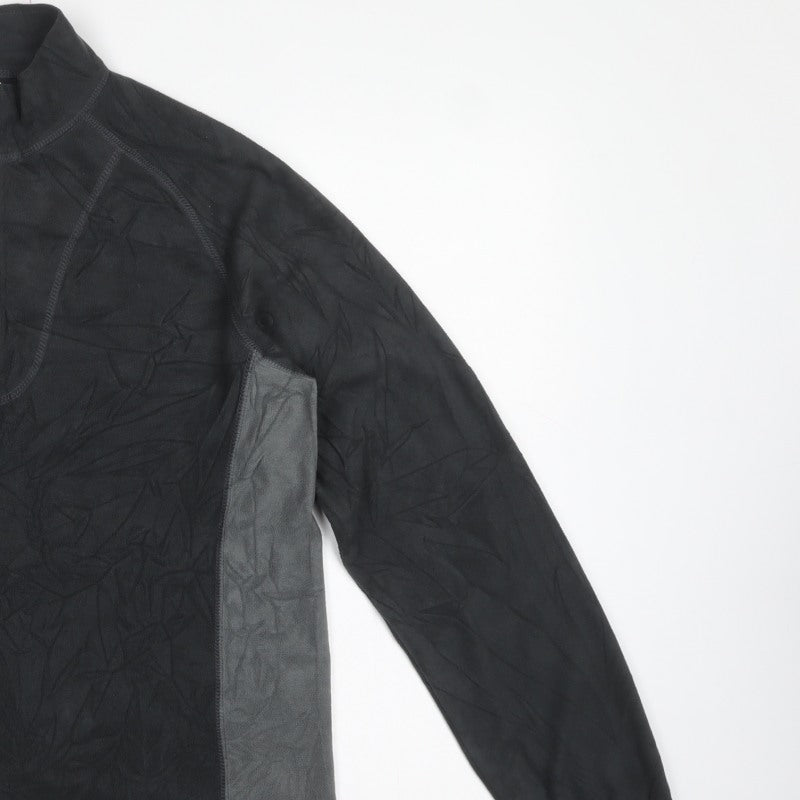 Trespass Men’s Black Grey XL 1/4 Zip Fleece Sweatshirt