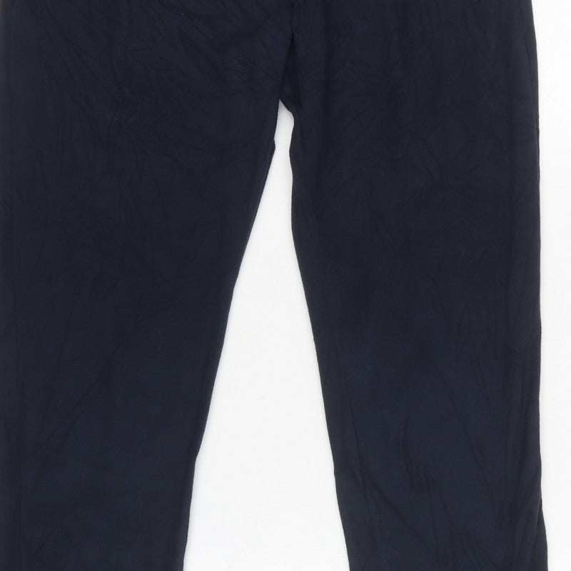 Marks and Spencer Men’s Navy M Regular Drawstring Jogger Trousers