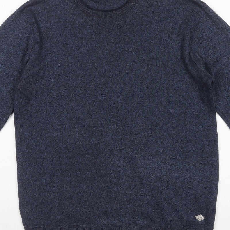 Lee Cooper Mens Blue XL Crew Neck Knit Pullover Jumper