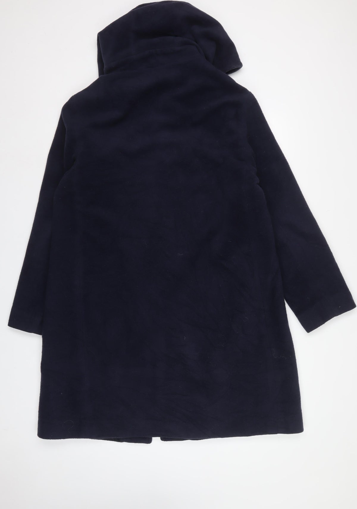 Jantique Women’s Blue XL Long Hooded Zip Overcoat