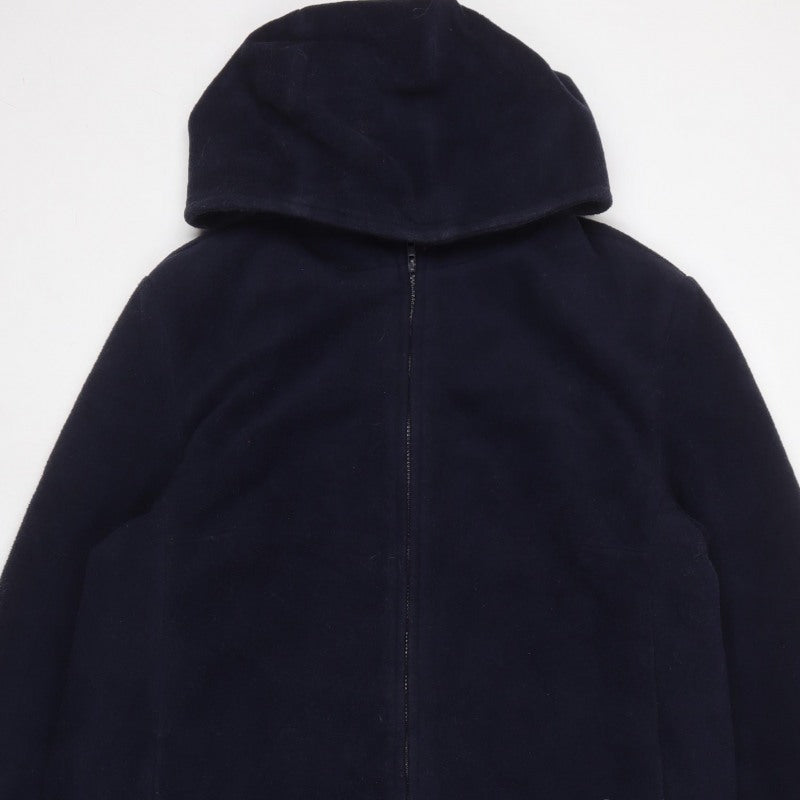 Jantique Women’s Blue XL Long Hooded Zip Overcoat