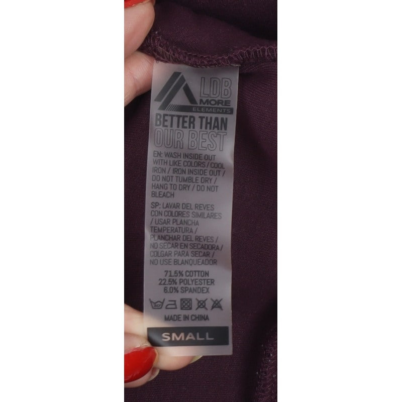 Alphalete Men’s Burgundy Small Pullover Hoodie Gym Logo Pockets