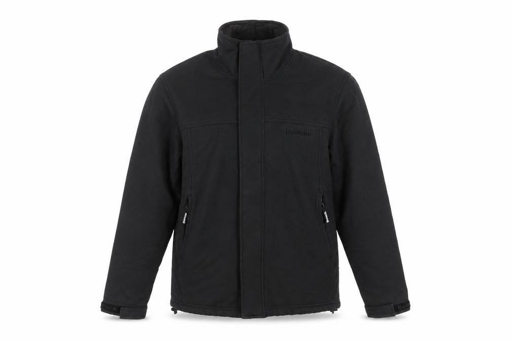 Bench Men's Black L Softshell Jacket Full Zip Stand Collar