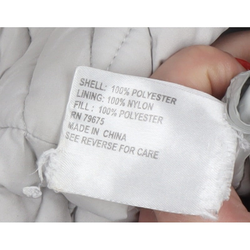 Michael Michael Kors Women Grey XL Hooded Packable Puffer Jacket