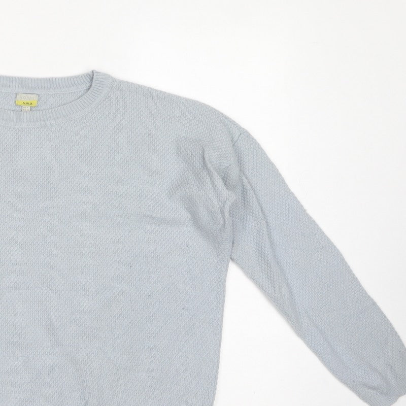 Hobbs NW3 Women’s Light Blue UK 8 Crew Neck Knit Pullover Jumper